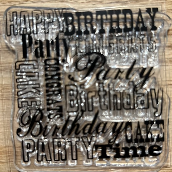 Clear Assorted Birthday Stamp Set - Picture 4 of 8